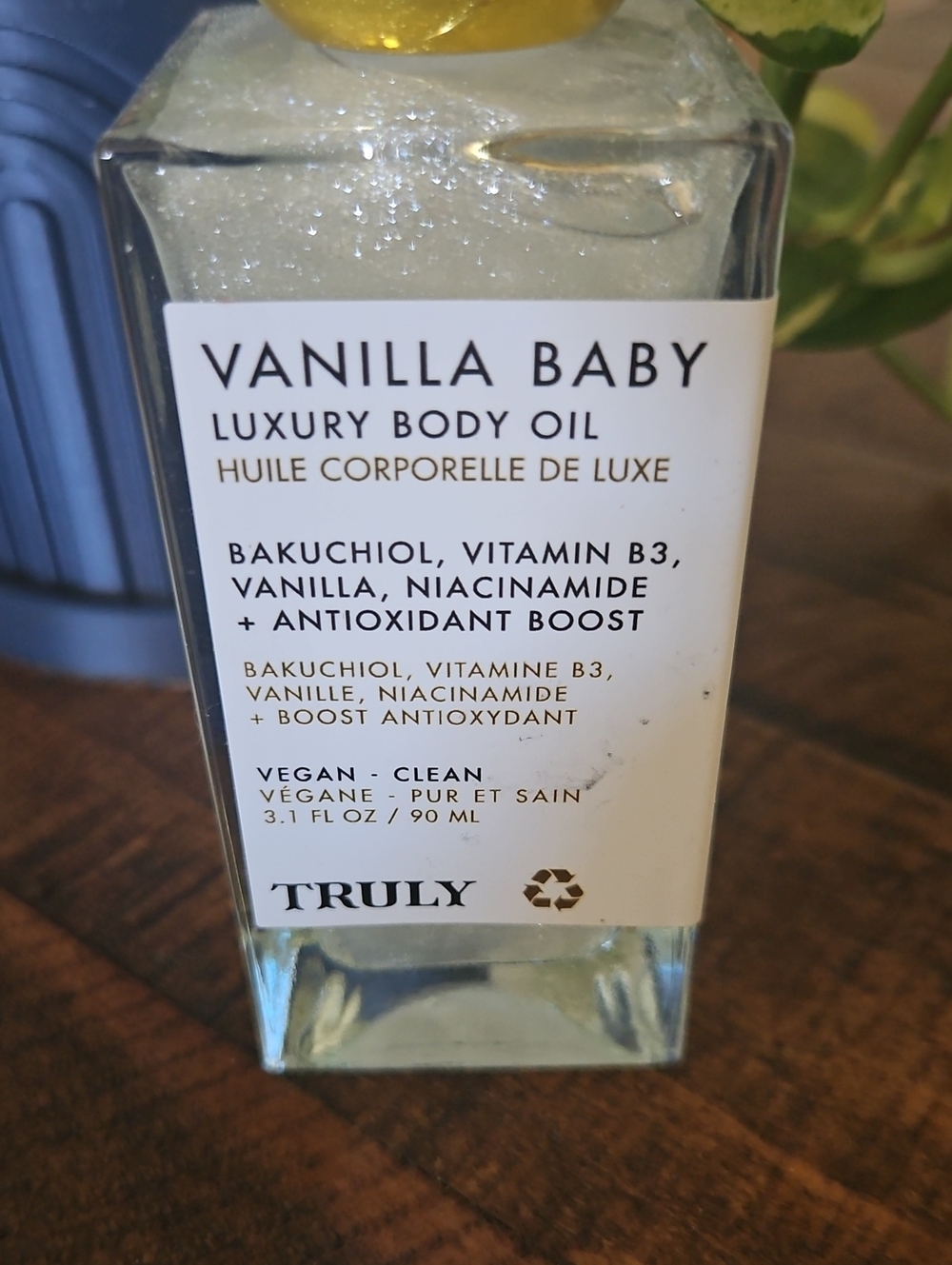 TRULY Vanilla Baby Luxury Body Oil - Clear, Gold